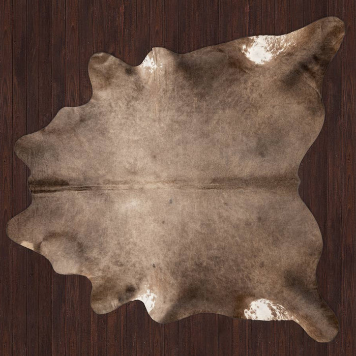 Rare natural bronze cowhide rug