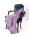 Amethyst mohair chair throw New Zealand made