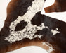 Reddish brown and white cow skin scraps for craft