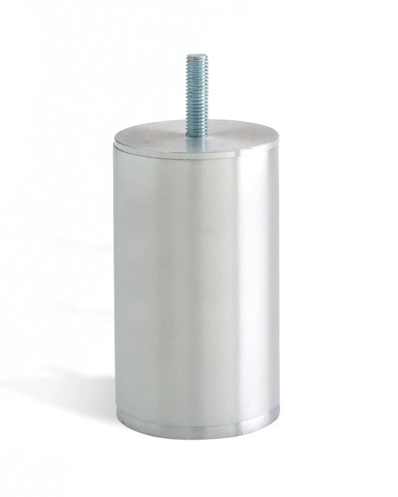 Bravo Round Profile Ottoman Furniture Legs 12cm Tall - Brushed Matt