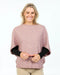 Lily pink possum merino poncho tunic NB868