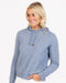 NB888 womens possum merino wool hoodie crystal blue