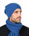 NX677 possum merino slouch beanie - Cornflower Blue