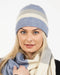 NX825 travel beanie in crystal blue stripe