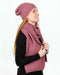 NX876 slouch scarf possum merino wool in magnolia