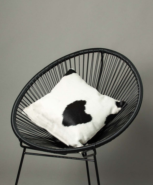 Cowhide Cushion Cover - Black and White #06