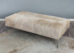 Cowhide Ottoman Australia with Tall Metal Legs 140x70x39cm