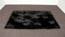 Black large rectangle sheepskin rug Bowron