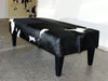 Cowhide Ottoman with Wood Legs 120x60x45cm