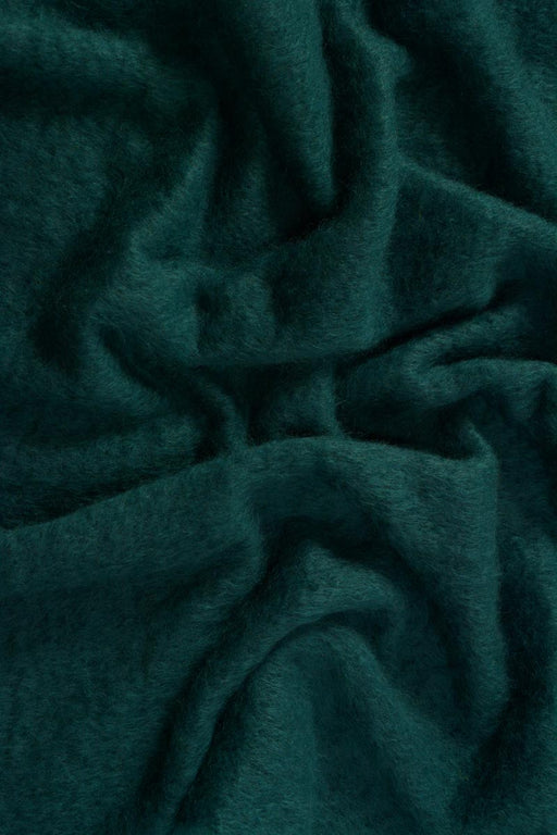 New Zealand mohair throw Bottle Green