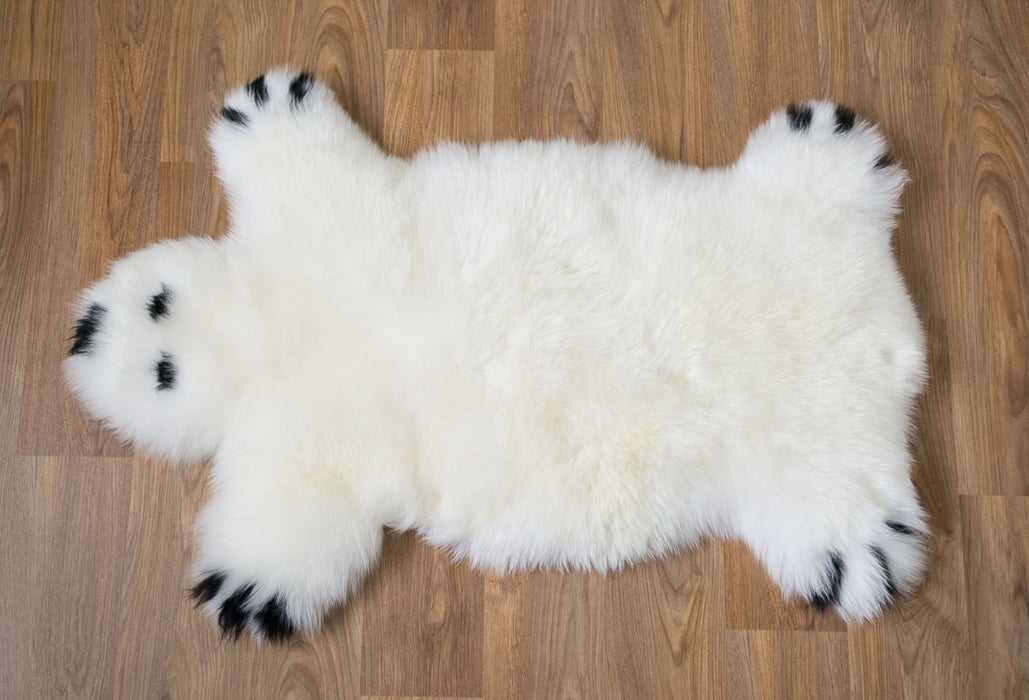 Buddy the Bear Sheepskin Rug for Kids