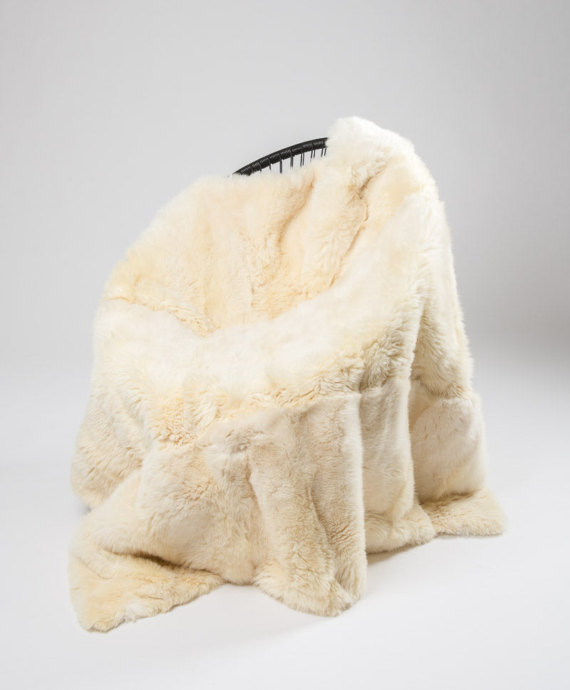 Cream Possum Fur Throw NZ Real Fur Throw NZ Made — Creatures