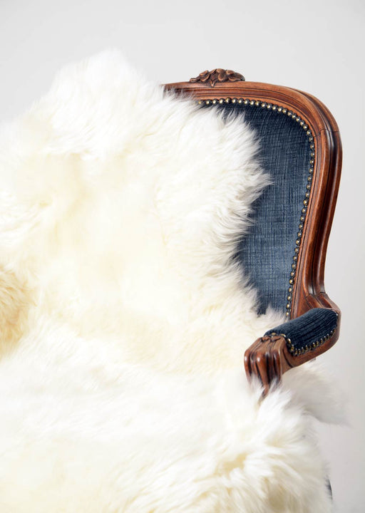 Ivory Wool Sheepskin Rug - Medium Single Skin