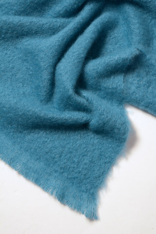 Windermere Lake Blue Mohair Throw Blanket