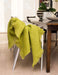 Pesto Green Mohair Throw Blanket