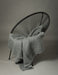 Windermere Slate Grey Mohair Chair Throw