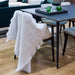 Silver Light Grey Mohair Chair Throw