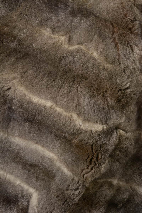 Natural Grey Possum Fur Bed Footer
