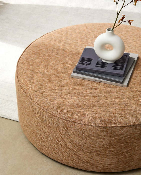 Fabric Ottoman Round Drum #2 100x100x40cm