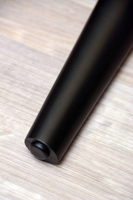 Peony Metal Furniture Leg 17cm Tall - Matte Black