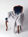 Mohair Chair Throw NZ Windermere Silver Light Grey