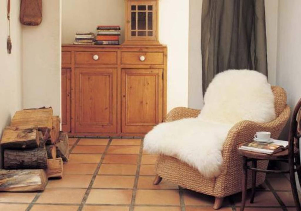 Ivory Wool Sheepskin Rug - Medium Single Skin