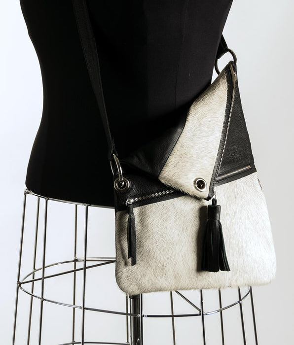 Trio Versatile Shoulder Handbag - Pale Grey