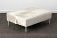 White cowhide ottoman Gorgeous Creatures