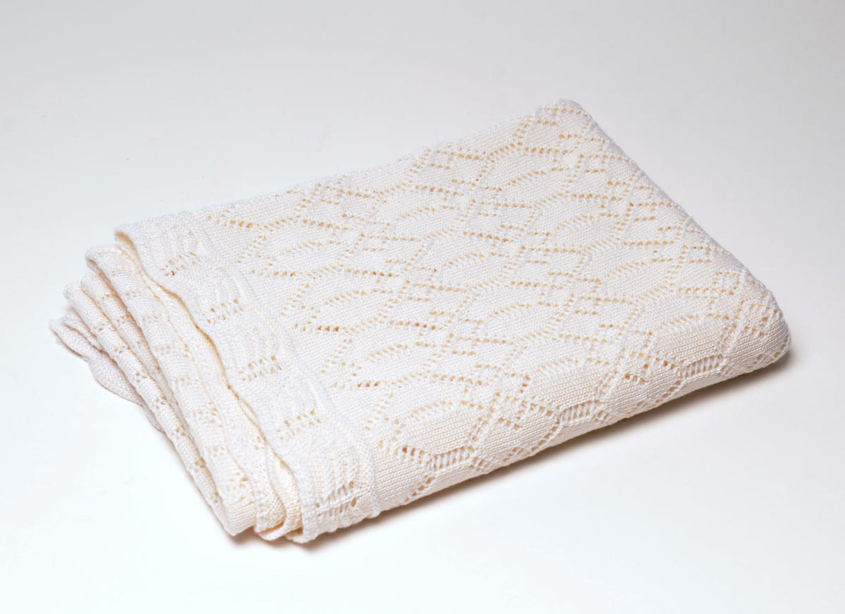 White Lace Baby Blanket NZ Merino Wool Baby Blanket NZ — Creatures