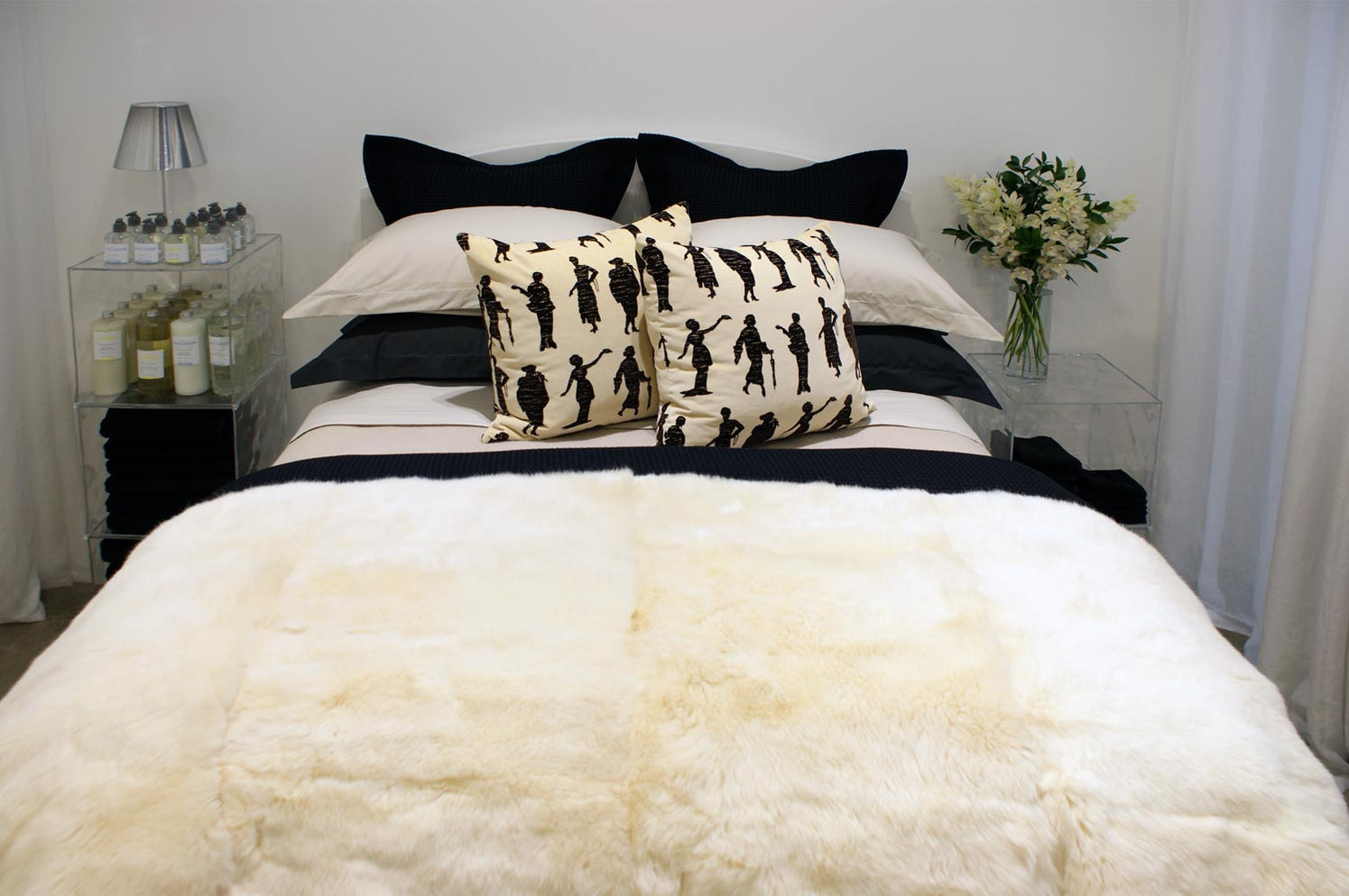 Cream Possum Fur Throw NZ Real Fur Throw NZ Made — Creatures