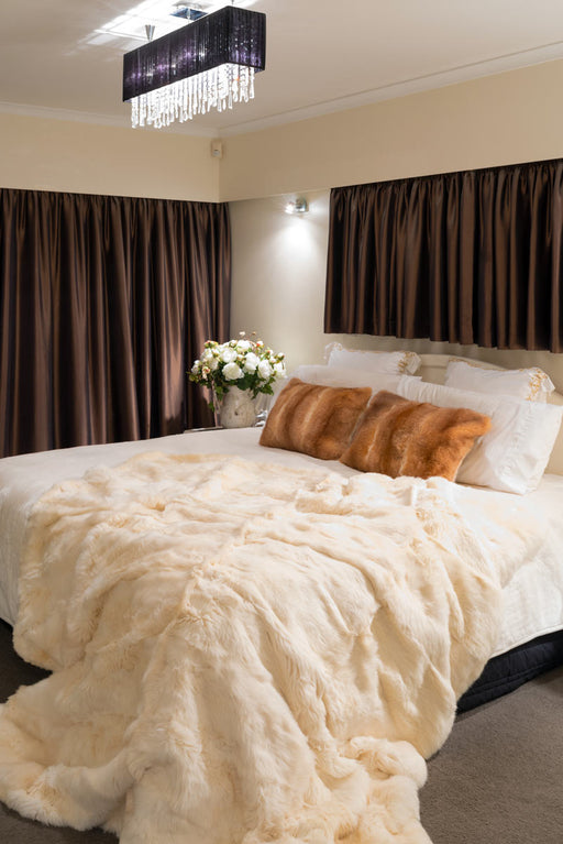 Possum Fur Bed Blankets NZ Made Real Fur Bed Throws — Creatures