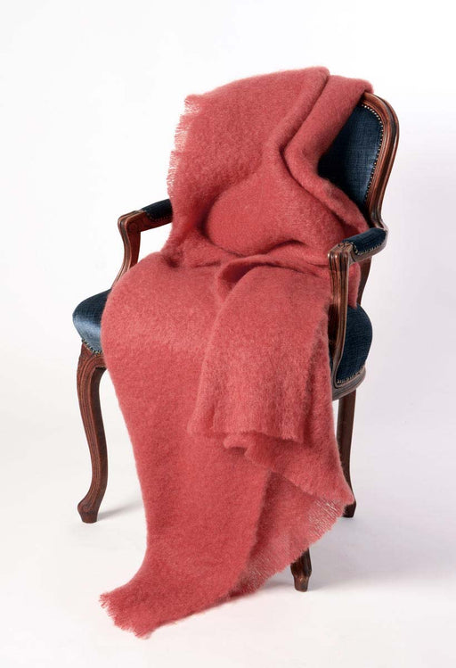 Mohair Throw NZ Windermere Tea Rose Pink 